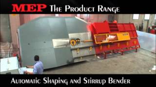 MEP GROUP FAMILY PRODUCTS Automatic Shaping amp Stirrup Bender from COIL [upl. by Rafe]