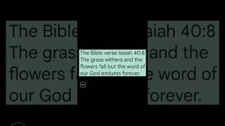 The Bible verse Isaiah 408 [upl. by Funk610]