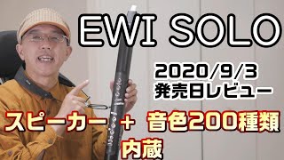 EWI SOLO 202093 発売日レビュー EWIにスピーカーと音色200種類内蔵 [upl. by Agnimod]