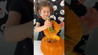 Halloween Pumpkin Carving FUN with Neva and Mommy [upl. by Aihsak]