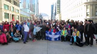 Flash mob International de Rueda de Casino 2015 Prise Photo 2  Montréal le 28 Mars 2015 à 16h28 [upl. by Gautious259]