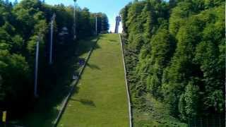 Skiflugschanze Oberstdorf im Sommer [upl. by Ahsile]