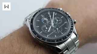 Omega Speedmaster Moonphase Professional 35765000 Luxury Watch Review [upl. by Nie]