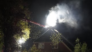 Forse schoorsteenbrand Kolonievaart Huis ter Heide [upl. by Limann589]