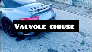 Porsche 911 turbo s Catback completo con valvole [upl. by Capon]