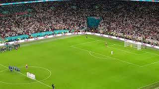 DONNARUMMA SAVES SAKAS PENALTY TO WIN EURO 2020 FOR ITALY OVER ENGLAND  LIVE AT WEMBLEY STADIUM [upl. by Gschu]