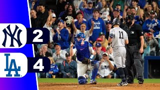 ¡DODGERS TOMA VENTAJA DE 20 YANKEES 2 DODGERS 4 ⚾ JUEGO 2 SERIE MUNDIAL  MLB  REY DEPORTIVO [upl. by Eedyah]