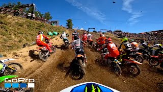 GoPro Jago Geerts 2022 FIM MX2 Round 13 Moto 1 from Czech Republic [upl. by Dickens]