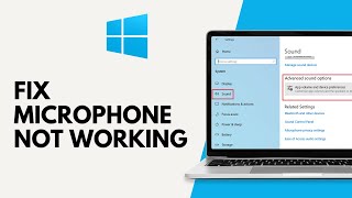 How to Fix Microphone not Working on Windows [upl. by Nrehtak]