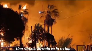 incendios en Ensenada BC vientos Santana [upl. by Airdnala300]