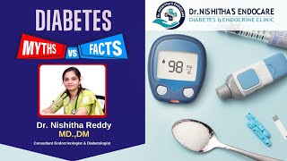 Myths vs Facts About Diabetes by Dr Nishitha Reddy diabetes diabetesawareness [upl. by Daune]