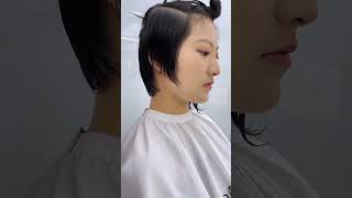 Hairdressing training hairstyle haircut shorthair longhair hairlook hair wig [upl. by Aleak616]