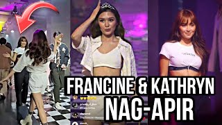 FRANCINE DIAZ x KATHRYN BERNARDO cute interaction sa Bench Fashion Week 2024 franseth [upl. by Attelra]