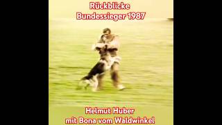 Bundessieger 1987 Helmut Huber mit Bona vom Waldwinkel  Langer Gang  Rückblicke [upl. by Ffej813]