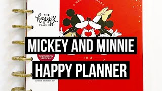 The Happy Planner  Disney  2021 Mickey and Minnie Classic Vertical Flip Through and Review [upl. by Deborath]