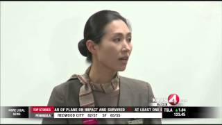 Flight Attendant Says Asiana 214 Pilot Delayed Evacuation [upl. by Ecniuq]