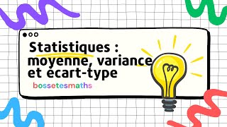 Statistiques  moyenne variance écart type [upl. by Iila]