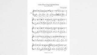 Hymn tune HYFRYDOL Come Thou Long Expected Jesus  Introduction and final verse reharmonisation [upl. by Kendra]