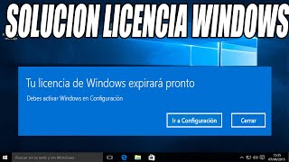 SOLUCIÓN Tu licencia de Windows expirará pronto en Windows 1110 [upl. by Peednama926]