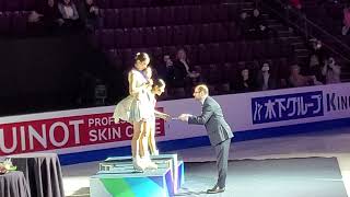 Four Continents Figure Skating Ladies Medal Ceremony 2023 [upl. by Nnylasor]