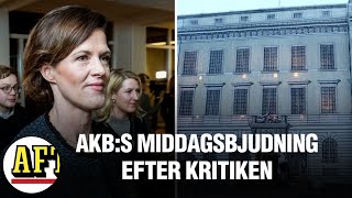 Besökarna på AKBs middagsbjudning efter JOkritiken ”Upp till regeringen att avgöra” [upl. by Annodahs]