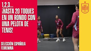 123 ¡Hasta 20 toques en un rondo con una pelota de tenis  🔴 SEFUTBOL [upl. by Ellak349]