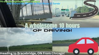 10 Hours Being On The Road  Chicago IL  Bracebridge ON  Muskoka Vlog 2024 [upl. by Eeladnerb]