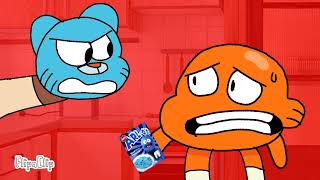 Darwin eats gumball cereal but I animate it remake read desc [upl. by Aneger]