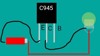 Cara kerja transistor c945 NPN [upl. by Okomot]