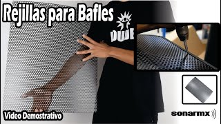 Rejillas para bafles Instalación de Rejillas de Acero Perforada para Bafles Marca Louder [upl. by Llered]