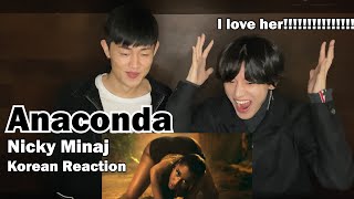 quotAnacondaquot Reaction By Korean  Nicki Minaj [upl. by Melosa]