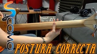 Postura correcta para tocar el bajo  tutorial de bajo eléctrico [upl. by Nitaj97]