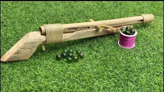 DIY slingshot  Easily create unique slingshot using wood and nails [upl. by Accebber]