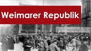 Weimarer Republik Zusammenfassung [upl. by Charmain]