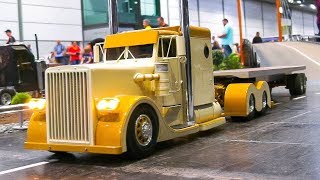 STUNNING RC TRUCKS MAN SCANIA HUGE RC DOZER CAT 18 SCALE RC CARS 8X8 TRAIL TRUCK [upl. by Ilat]