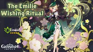 THE ULTIMATE EMILIE WISHING CATALYST RITUAL  Emilie Banner Pulls  Genshin Impact [upl. by Lerad592]