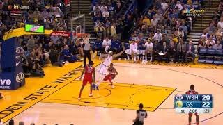 Javale McGee shaqtin a fool Golden State vs Washington [upl. by Aremat457]