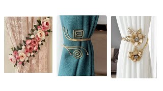 Curtain tie back  curtain tie back holder designs by home decore beauty tips [upl. by Adniuqal]