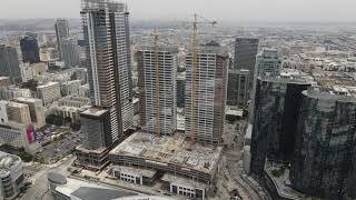 Oceanwide Plaza Downtown Los Angeles  Droneshot [upl. by Asit825]