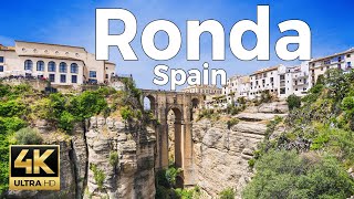 Ronda Spain Walking Tour 4k Ultra HD 60fps – With Captions [upl. by Guenna90]