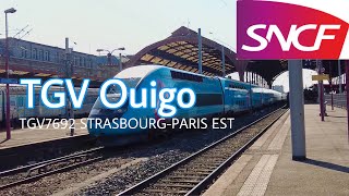 TGV OuigoTGV7692 from Strasbourg to Paris Est [upl. by Balch]