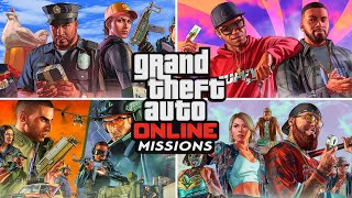 GTA 5 Online  All Contact Missions Walkthrough Gameplay No Commentary [upl. by Haelam]