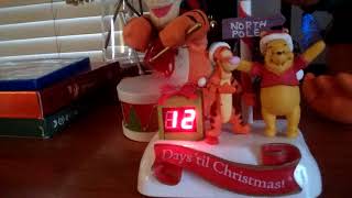 Gemmy Pooh and Tigger days til Christmas electronic calender [upl. by Lyrehs]