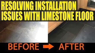 Resolving Installation Issues With A Black Limestone Tiled Floor [upl. by Kaja965]