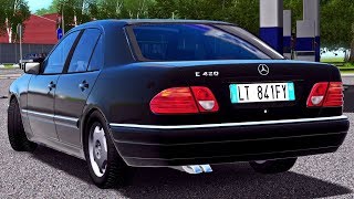 City Car Driving 154 MercedesBenz E420 W210  G27 HD 1080p60fps [upl. by Ynnavoig]