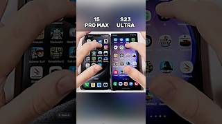 iPhone 15 Pro Max vs Galaxy S23 Ultra ⚡ Speed Showdown shorts [upl. by Queston]