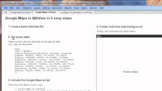 Qlikview Map Chart in 3 minutes [upl. by Antonia]