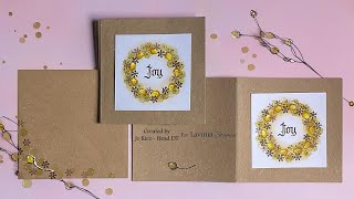 A Fairy Catkins Mini Wreath by Jo Rice  A Lavinia Stamps Tutorial [upl. by Anehta]