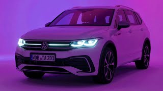 Volkswagen TIGUAN ALLSPACE 2022 at night  CRAZY IQ Matrix LED lights amp dynamic indicators [upl. by Derk]