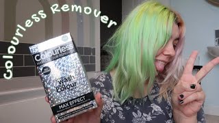 colourless hair colour remover on green hair [upl. by Ilatfen]